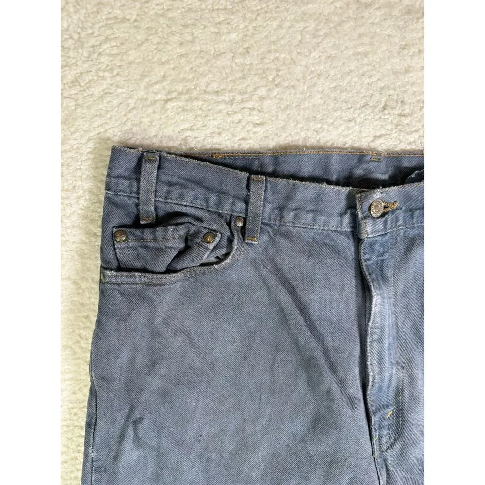 Vintage Levis 540 Jeans Mens 38x30 FITS 36x28 Blue Made USA Distressed THRASHED